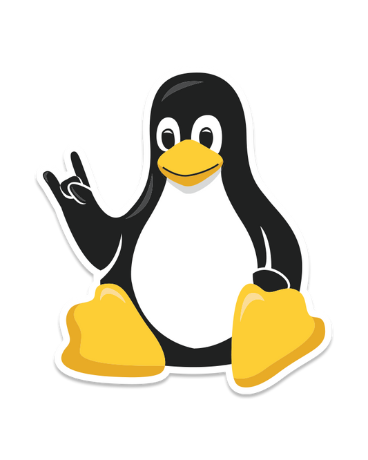 Tux Rocking Decal